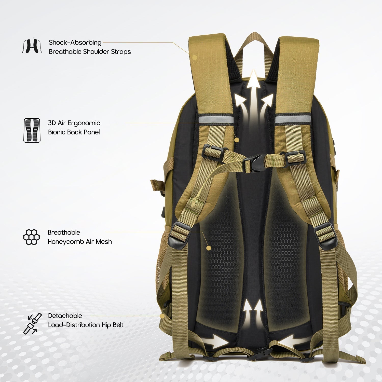 Pivot - Lightweight Large-Capacity Backpack For Hiking, Cycling & Adventure