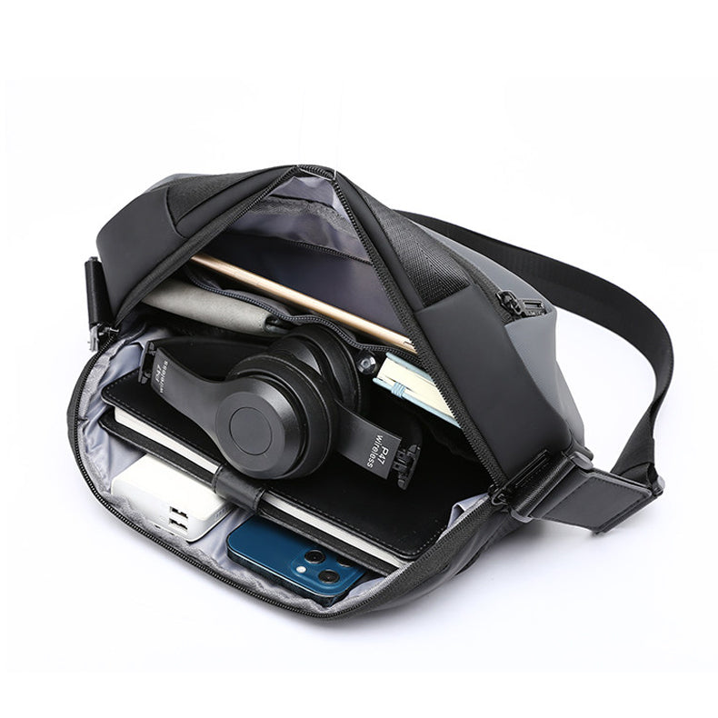 UrbanRig – Trendy Leather Chest Sling For Commuting, Travel & Daily Style