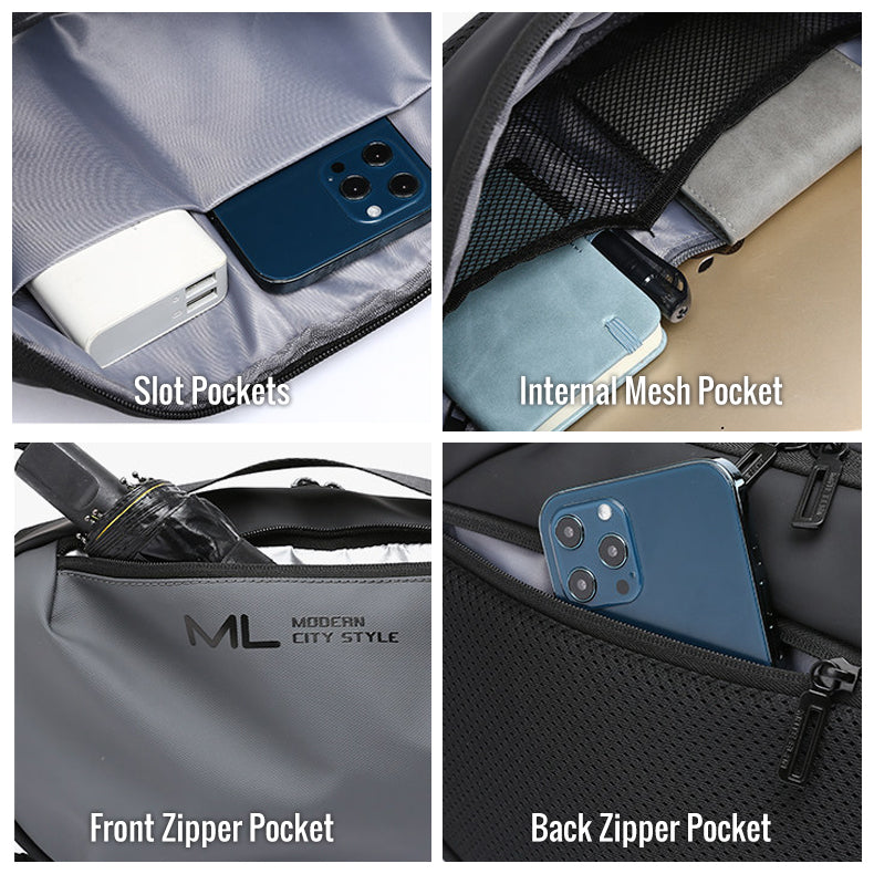 UrbanRig – Trendy Leather Chest Sling For Commuting, Travel & Daily Style