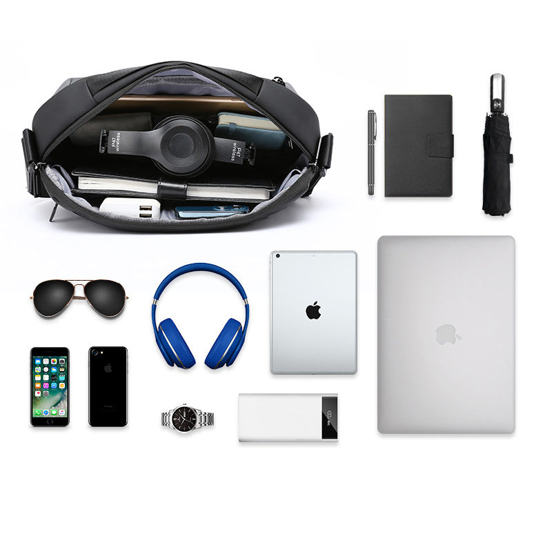 UrbanRig – Trendy Leather Chest Sling For Commuting, Travel & Daily Style