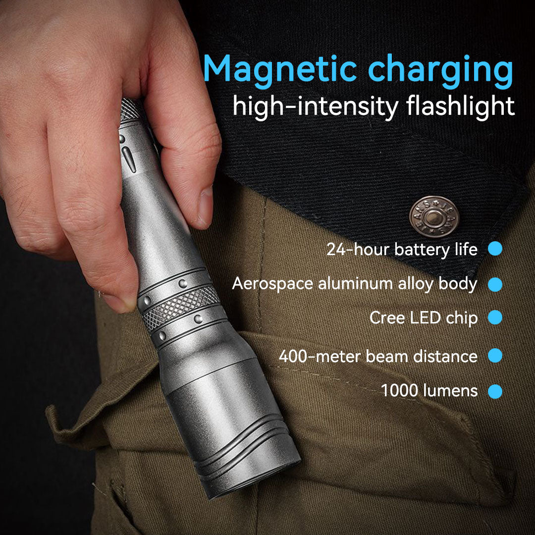 The Lightpalm - Portable Magnetic Charging Strong LED Flashlight