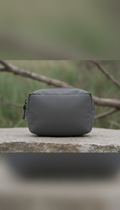 Shadow Gray Tech Pouch With Cable Management Loops