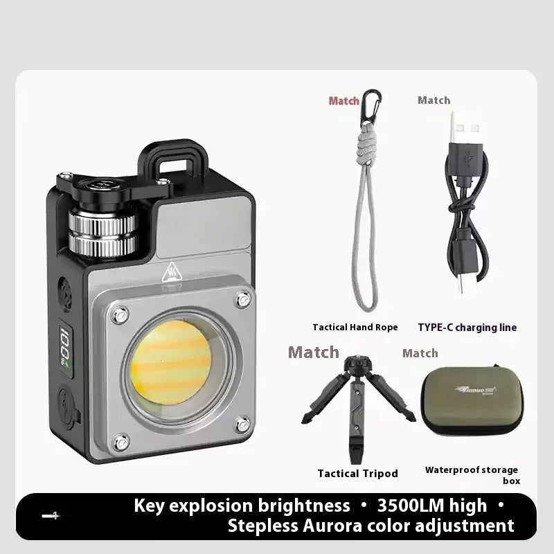NovaFlare Camp LED Flashlight: 3500LM Magnetic & Rechargeable 5 Modes, 15H Runtime